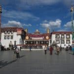 Jokhang Temple in Tibet. There are many monasteries in Tibet. Some of them practice very disciplined and advanced meditation.